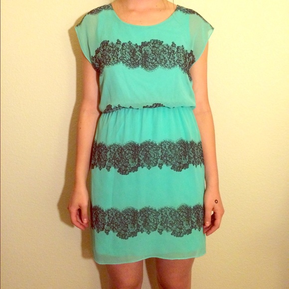 Mint green dress