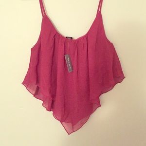 Burgundy Flirty Crop Top!