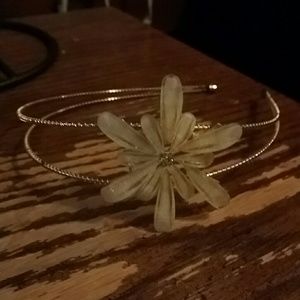 Gold flower design head band