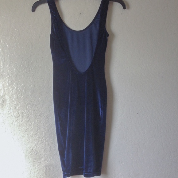 AMERICAN APPAREL VELVET SCOOP BACK DRESS