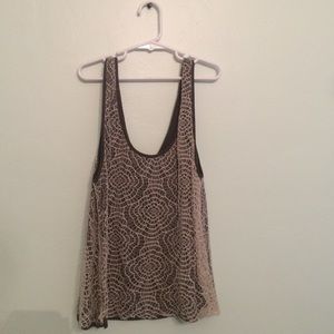 Urban outfitters lace overlay tank