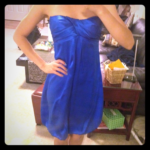 Cache Dresses & Skirts - Cobalt blue strapless dress