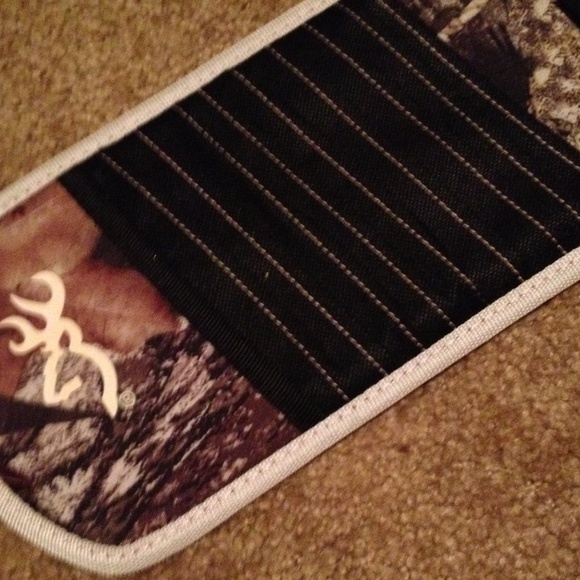 Browning CD holder for a car visor