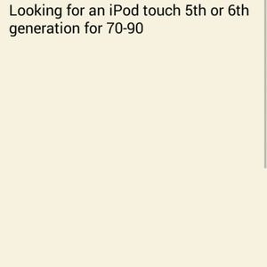 In search of iPod touch 5th or 6th generation