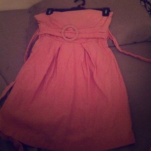 Baby pink short dress