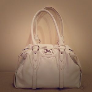 Authentic Michael Kors White Patent Leather Bag