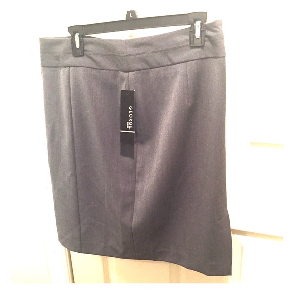 Gray Pencil Skirt