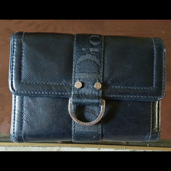 Authentic Christian Dior black wallet