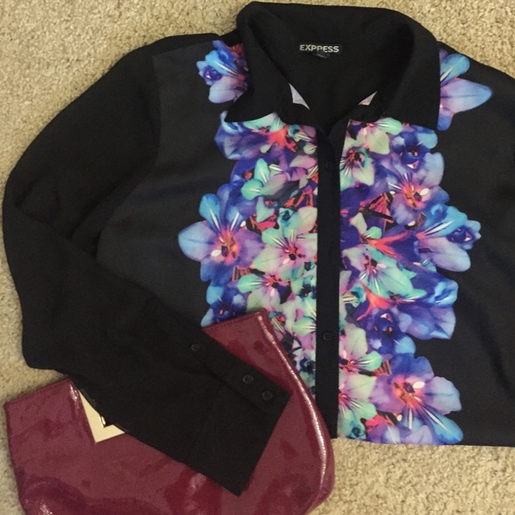 Vibrant floral blouse