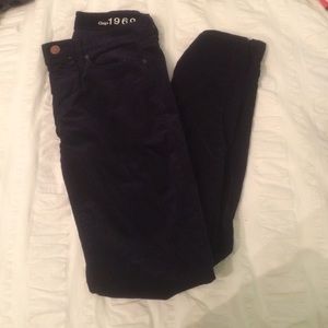 Gap skinny navy corderoy