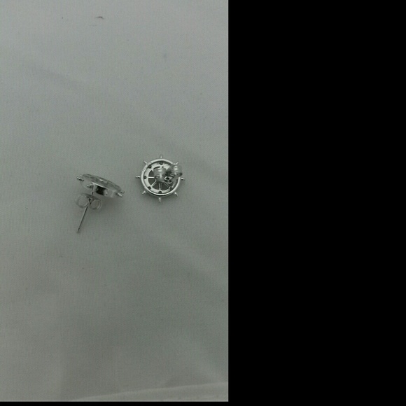 925 sterling silver earrings with crystals - Picture 2 of 4