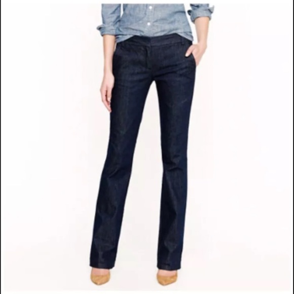 J.Crew Trouser Jean in Classic Rinse Wash Size 6 - Picture 1 of 1