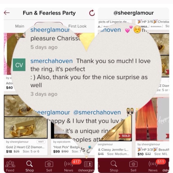 Chic Chic Posh Closet Stats 💖 A Note is a Rose 🌹 - Picture 4 of 4