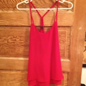 Red Naked zebra tank top, size small, $17, OBO