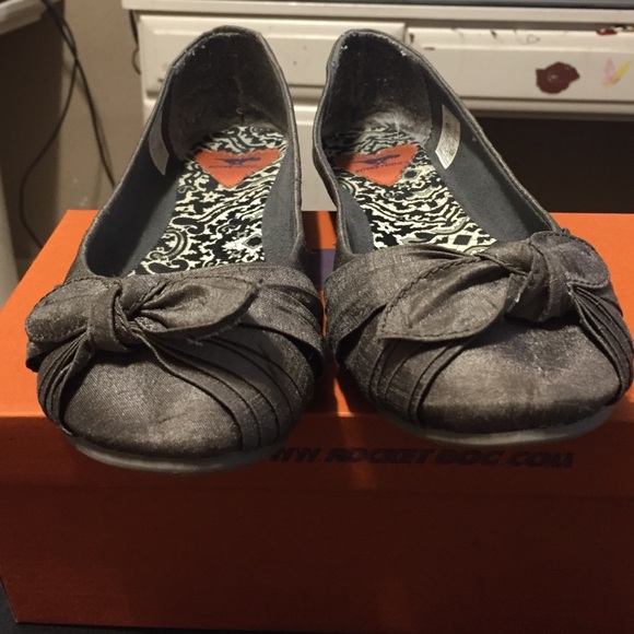Dark grey flats