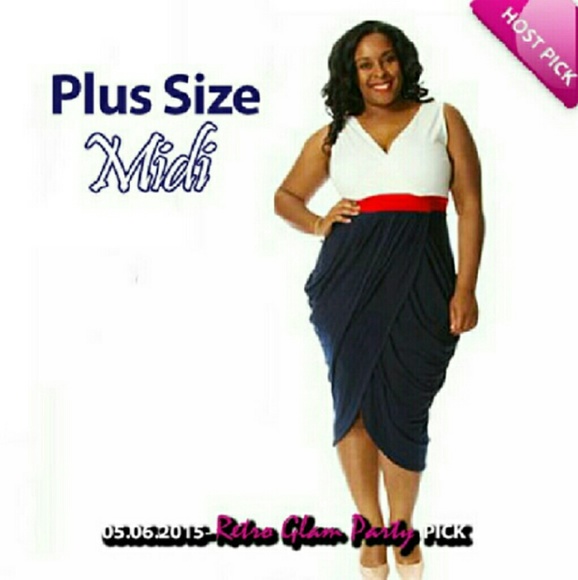⬇HPx2 Plus Size Midi Dress - Picture 4 of 5