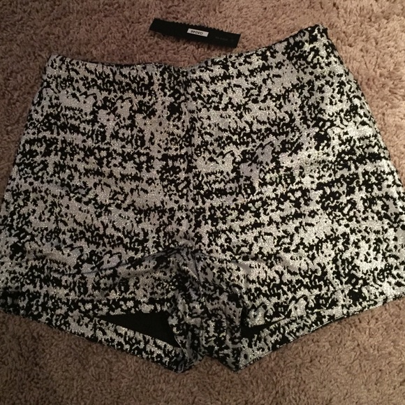 Do & be high waisted metallic shorts