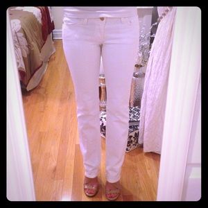 Michael Kors White Bootcut Jeans