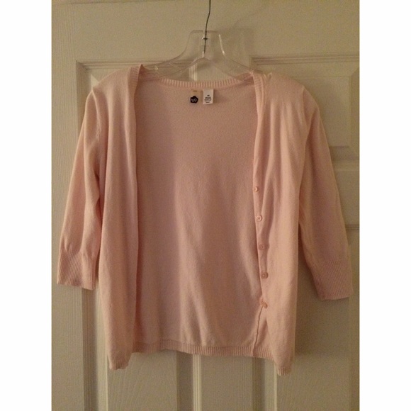 pink cardigan