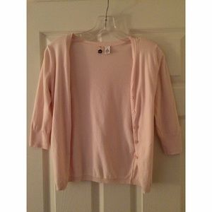 pink cardigan