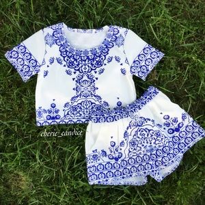 Boutique Other - Porcelain Dreamer Outfit Top & Shorts Boutique Other - Porcelain Dreamer Outfit Top & Shorts