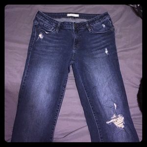 BULLHEAD BLACK dark bootcut jeans.