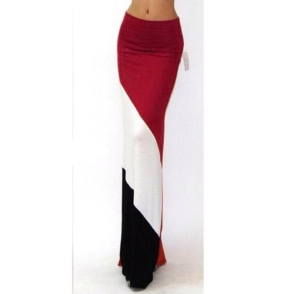 Color Block Maxi Skirt ❤️ - Picture 1 of 1