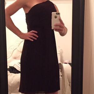 Beautiful one shoulder violet dress