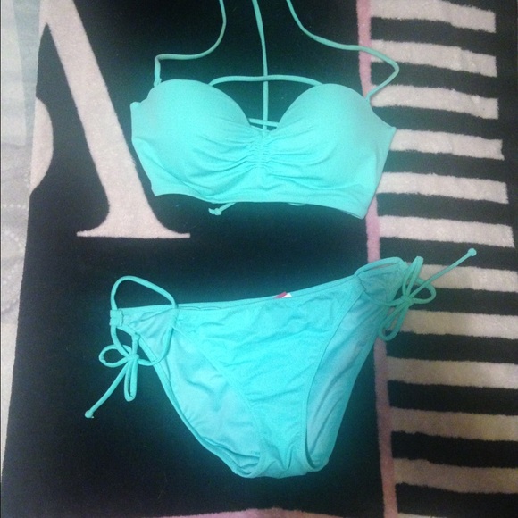 Victoria's Secret corset back bikini w/ bottoms