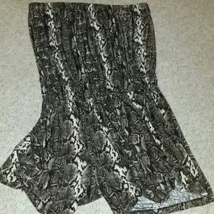 Snake printed Romper