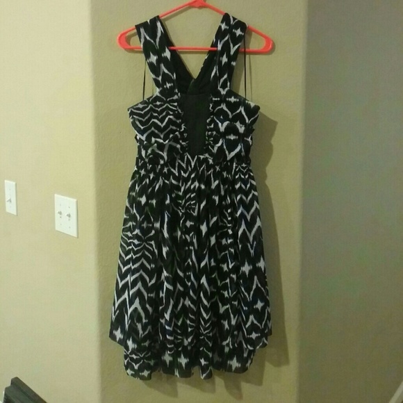 H&M black and white dress