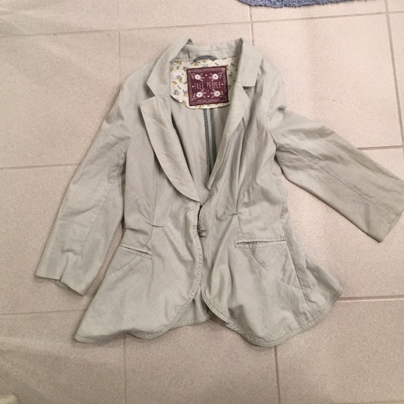 Free People Blazer Size 4 in grayish blue color