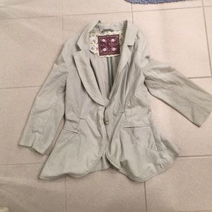 Free People Blazer Size 4 in grayish blue color
