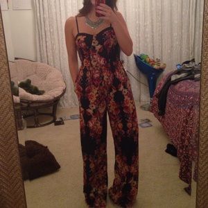 Band of gypsies floral pant romper
