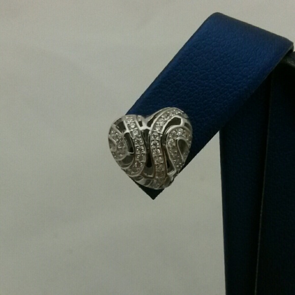 925 sterling silver earrings with crystals - Picture 4 of 4