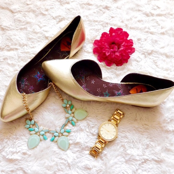 Rocket Dog Shoes - Gold D'Orsay Flats