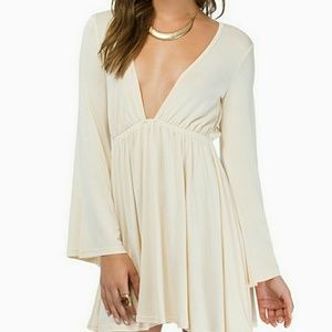 adorbs + comfy white dress!