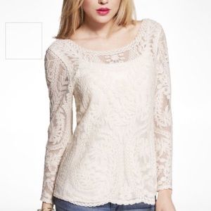 Express Baroque Lace Top