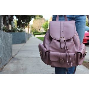 JusFab pink backpack