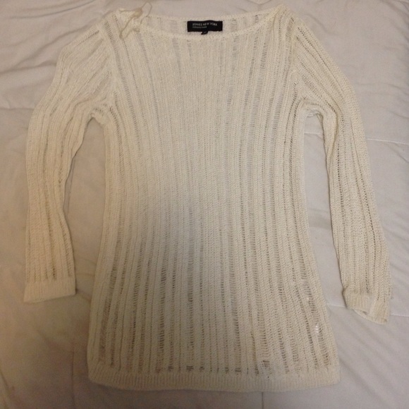 white sweater