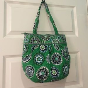 Retired!  VERA BRADLEY Green Cupcakes Purse / Bag