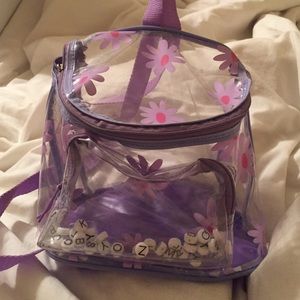 Very rare 90s club kid floral PVC backpack
