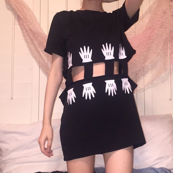 Lazy oaf Mickey Mouse hands dress