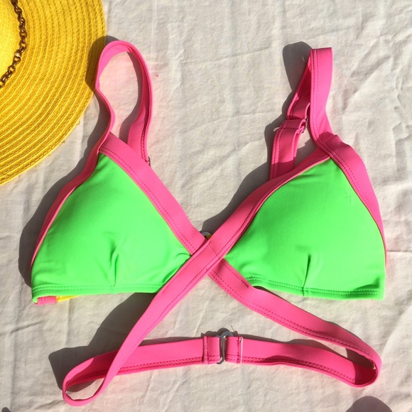 *SOLD OUT*🎉HP🎉Color block bikini set w straps - Picture 4 of 4