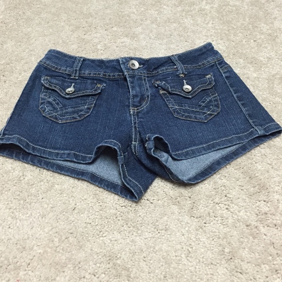Dark Rinse Jean Shorts