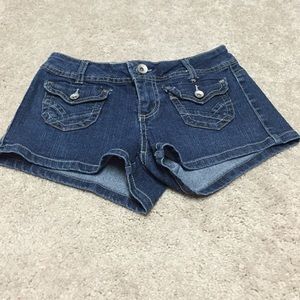 Dark Rinse Jean Shorts