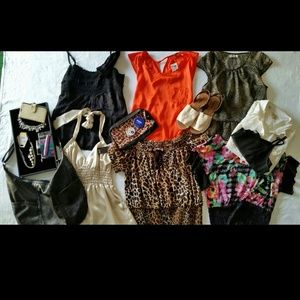 NWTags ladies clothes Size Lg. And lots of extras