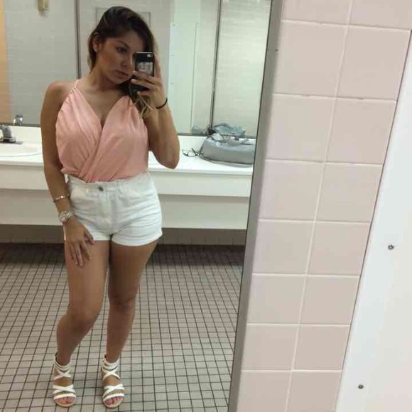 Peach pink shirt
