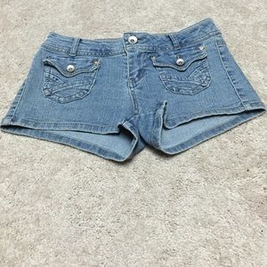 Light Rinse Jean Shorts