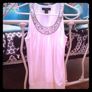 White House Black Market Beaded Top